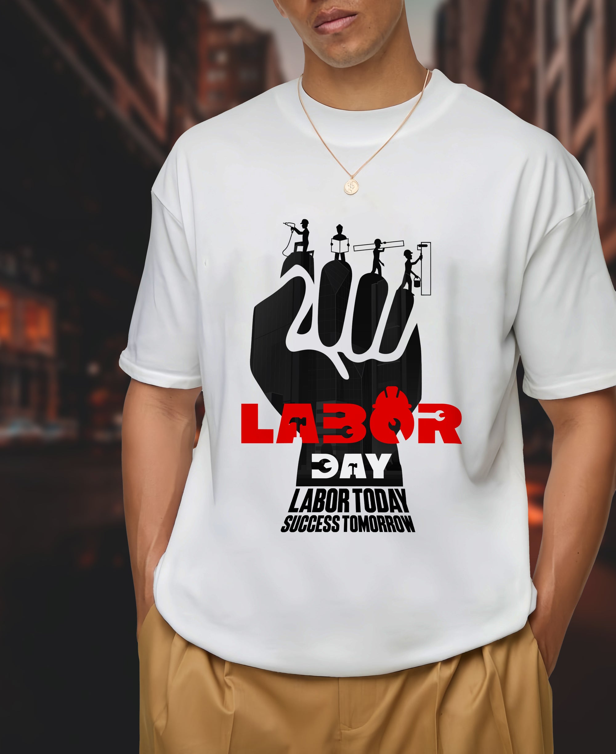 Labor Today - Succsess Tomorrow - 2D T-Shirt - TH02