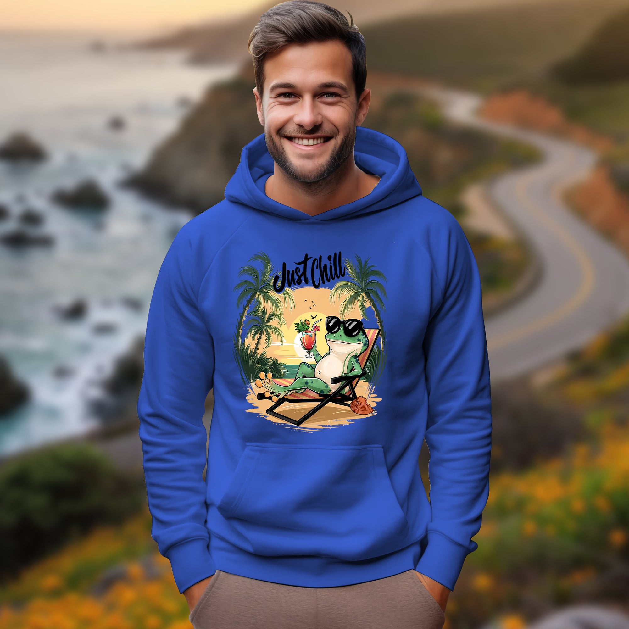 Just Chill With Frog - 2D Hoodie For Men/Women - TH02