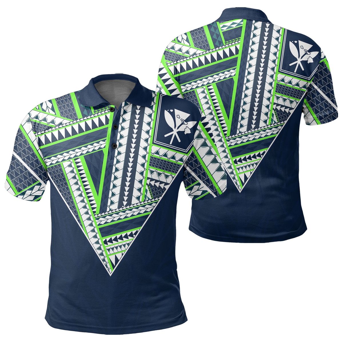 Hawaii Football Jersey Style Navy Polo Shirt Unisex
