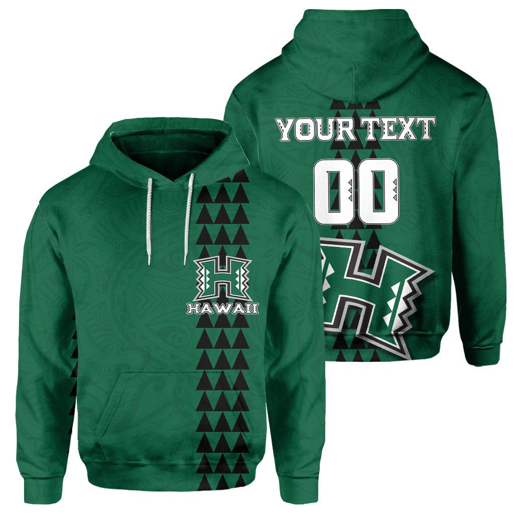Personalised - Hawaii Rainbow Warriors Rugby Hoodie Unisex