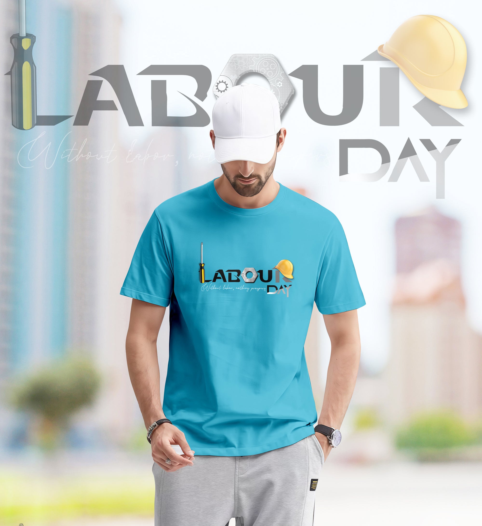 Hard Work Pays Off – Labour Day 2D T-Shirt - TH02