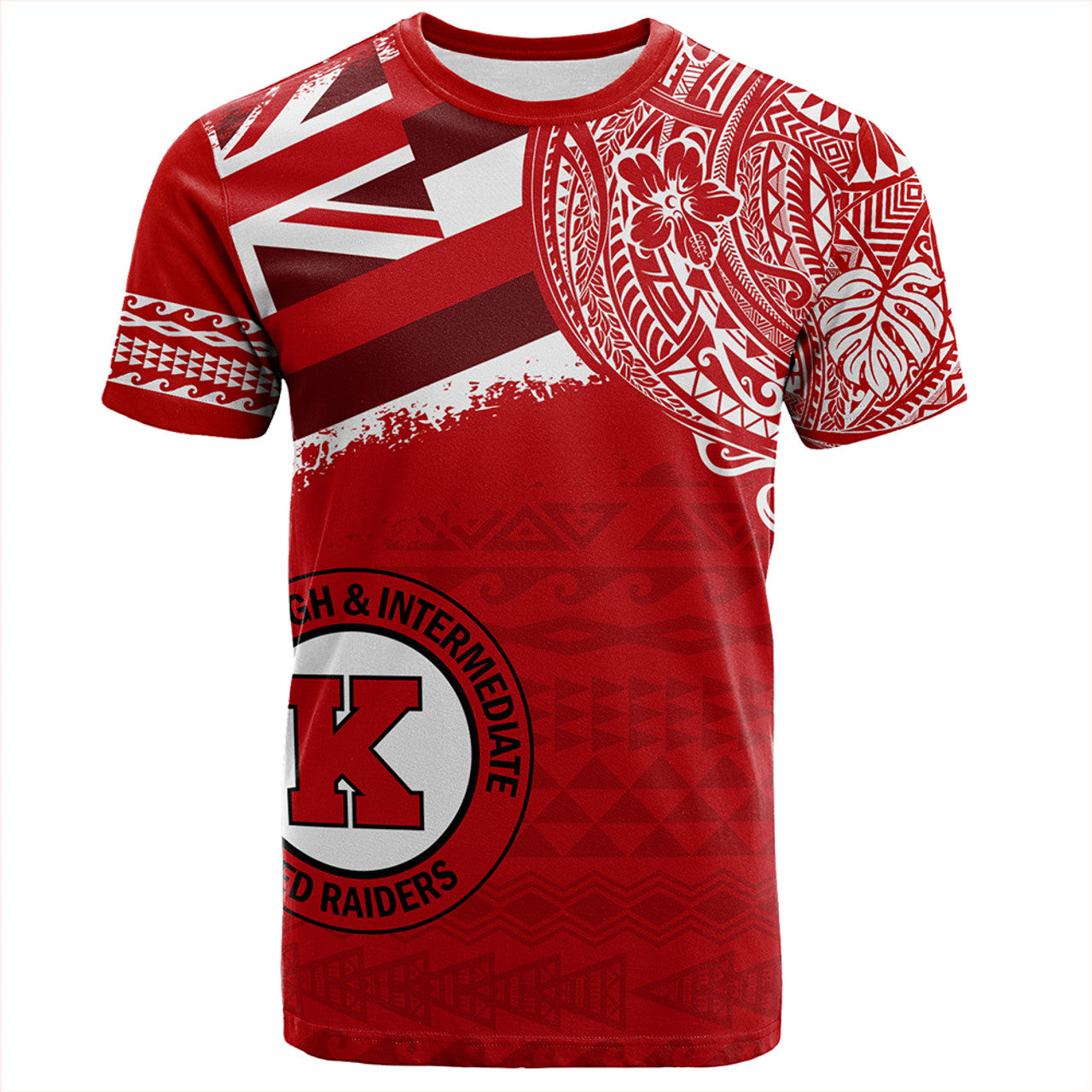 Hawaii Kahuku High School With Crest Style T-shirt Unisex