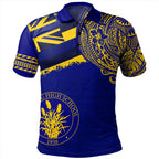 Hawaii Waipahu High School With Crest Style Polo Shirt Unisex