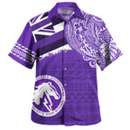 Hawaii Pearl City High School With Crest Style Hawaiian Shirt Unisex