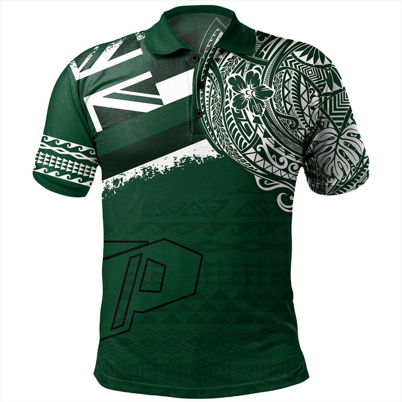 Hawaii Pahoa High School With Crest Style Polo Shirt Unisex