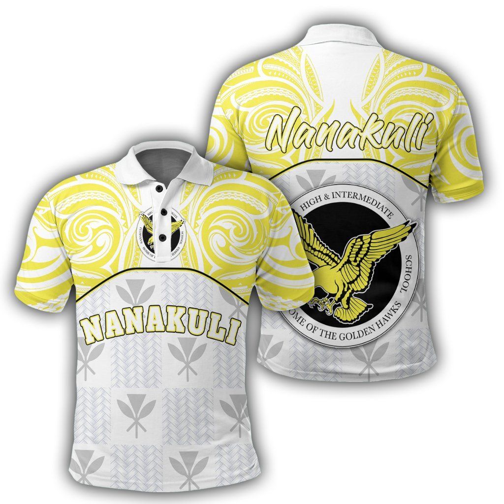 Hawaii Kanaka Nanakuli High School Demodern Style Polo Shirt Unisex