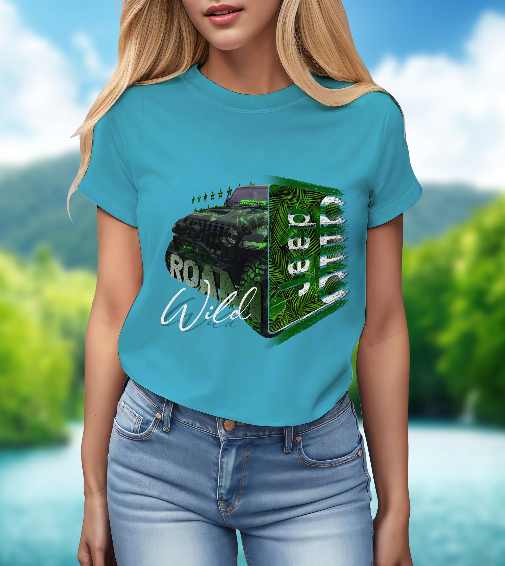 Roam Wild Jeep Life - 2D T-Shirt for Men/Women - TH02