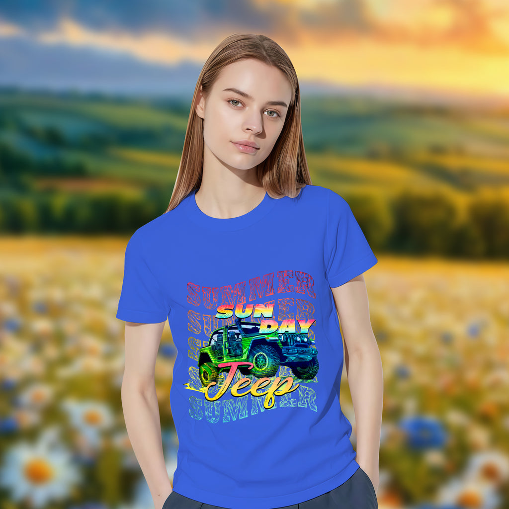 Jeep With Sunday - 2D T-Shirt For Men/Women - TH02