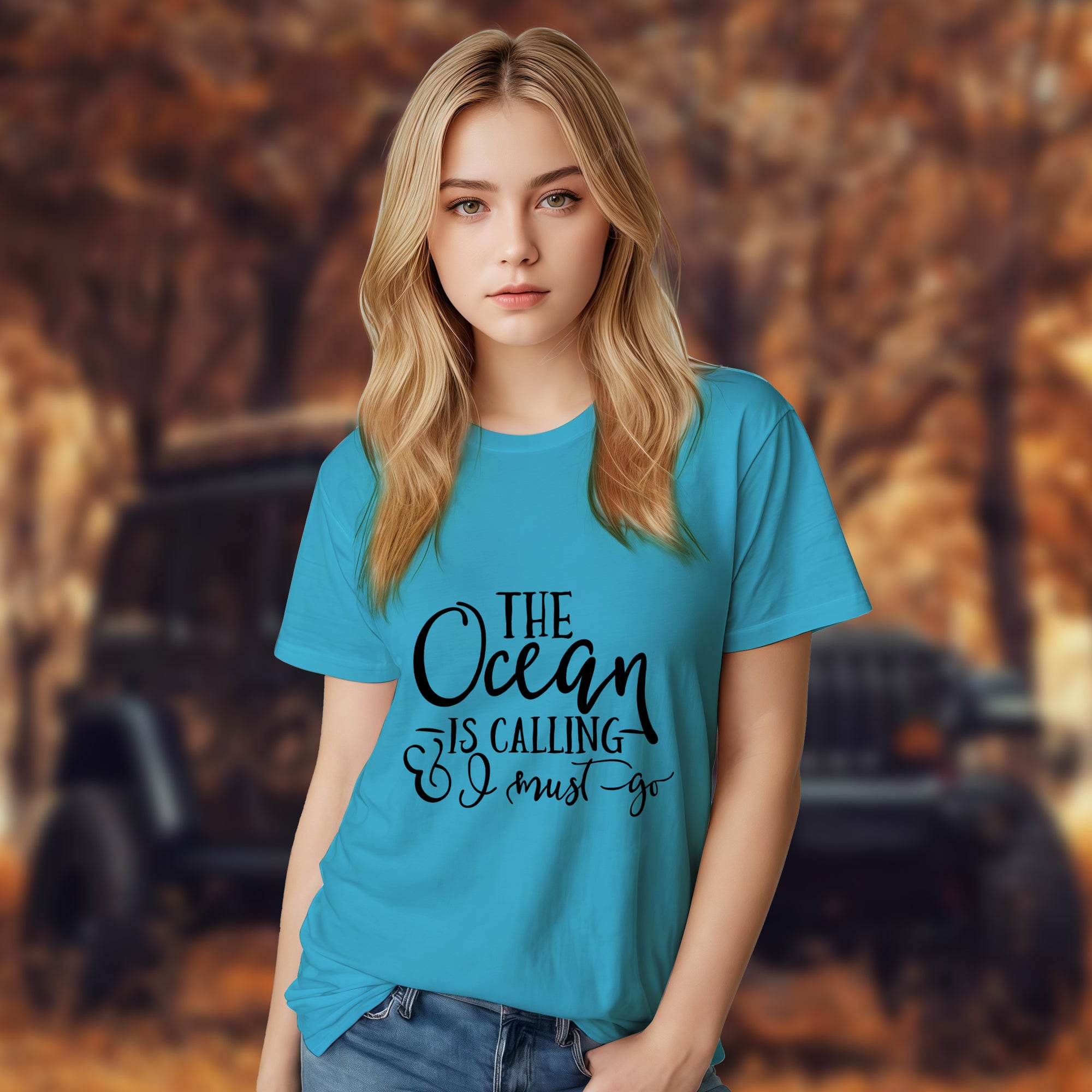 The Ocean Is Calling I Must Go - 2D T-Shirt For Men/Women - TH02