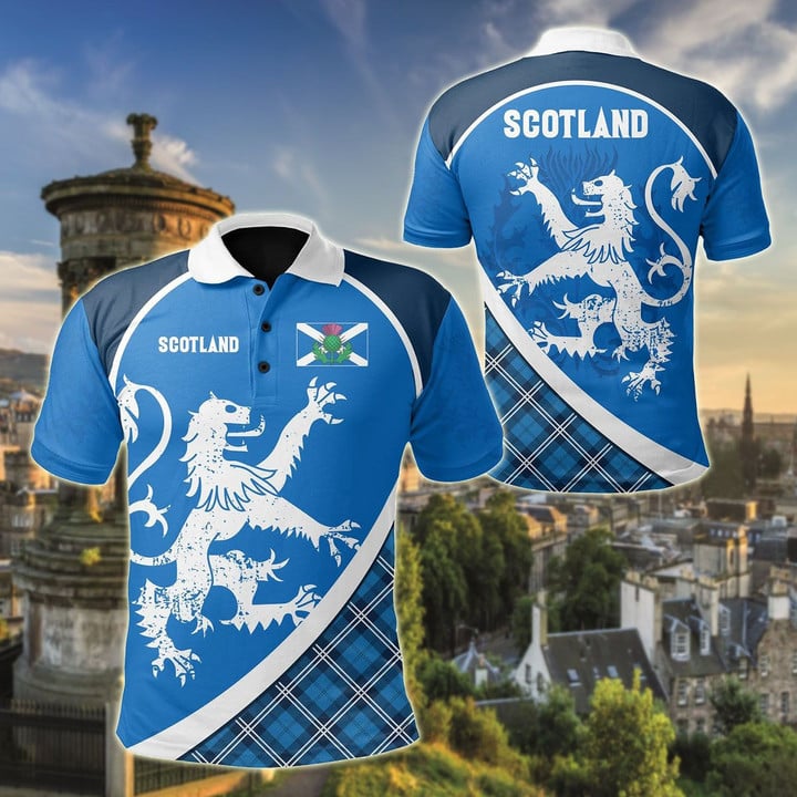 Scotland Bowls Version Unisex Polo Shirt - AL01
