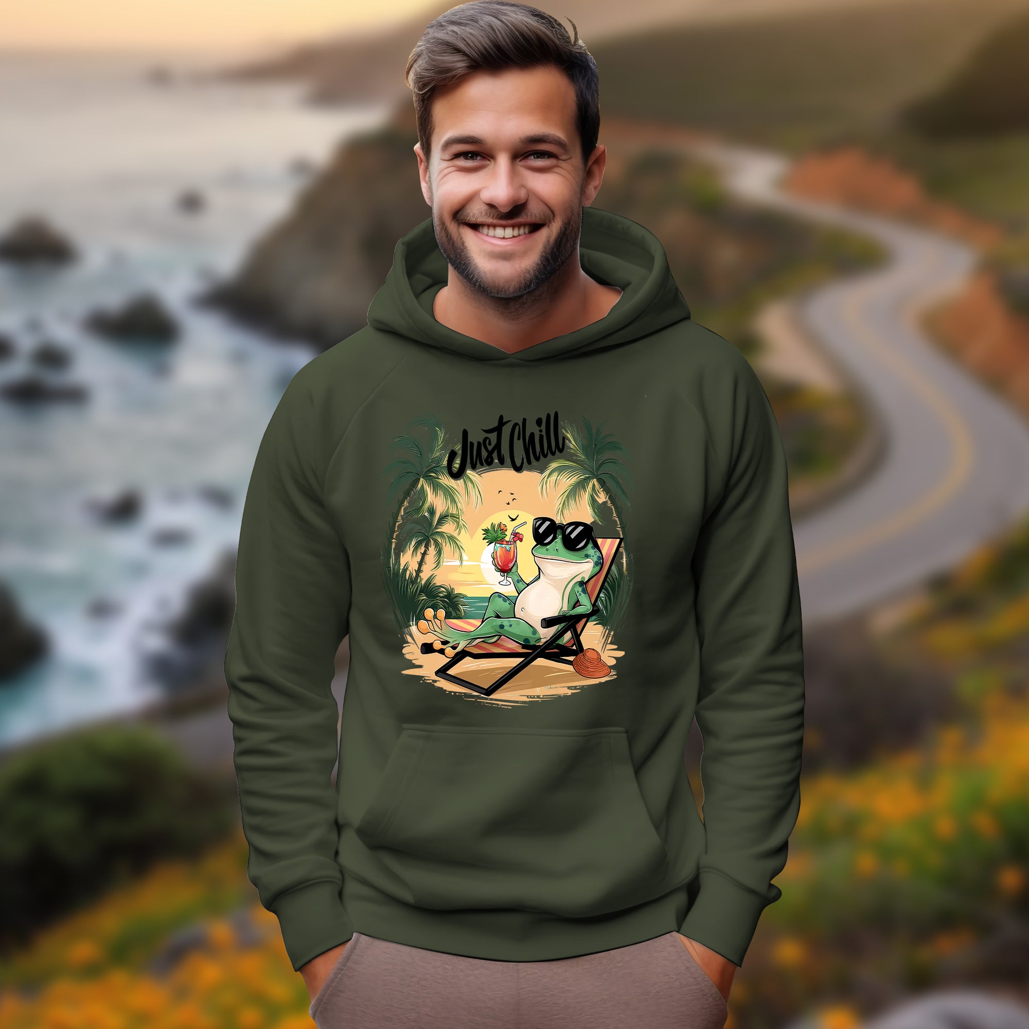 Just Chill With Frog - 2D Hoodie For Men/Women - TH02
