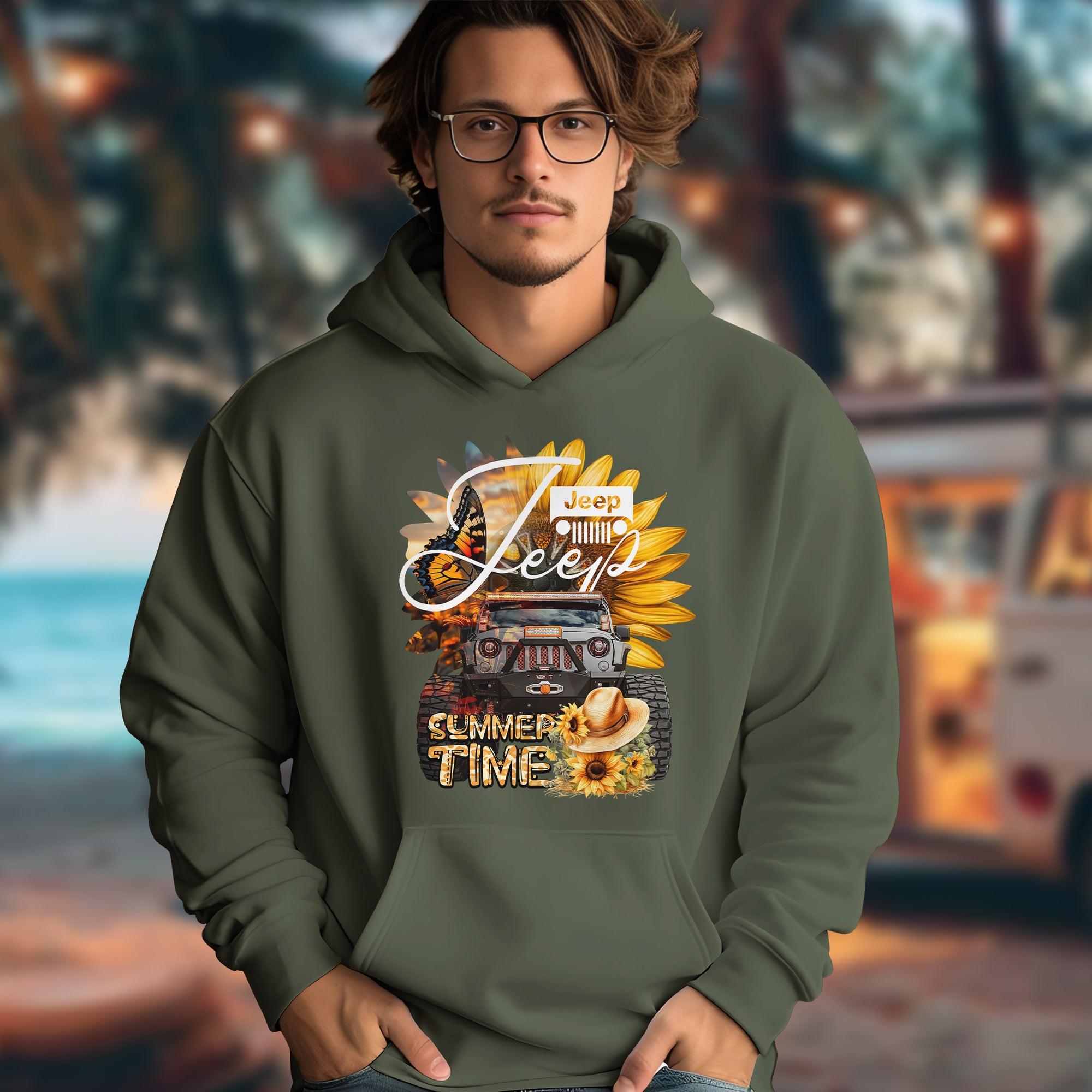 Summer Time Jeep - 2D Hoodie For Men/Women - TH02