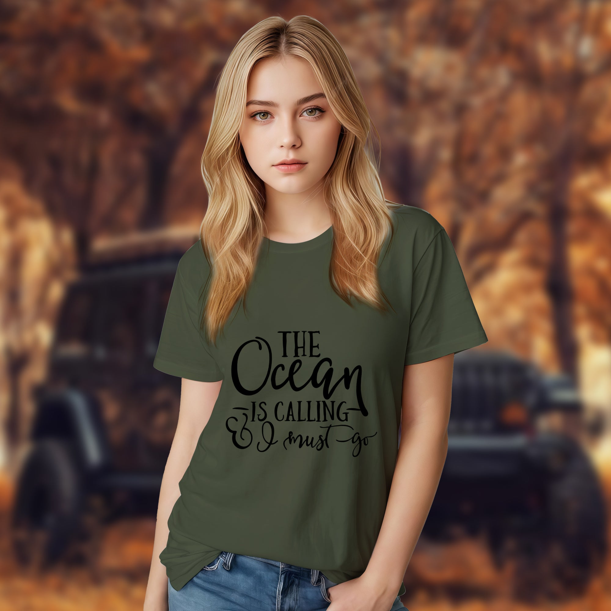 The Ocean Is Calling I Must Go - 2D T-Shirt For Men/Women - TH02