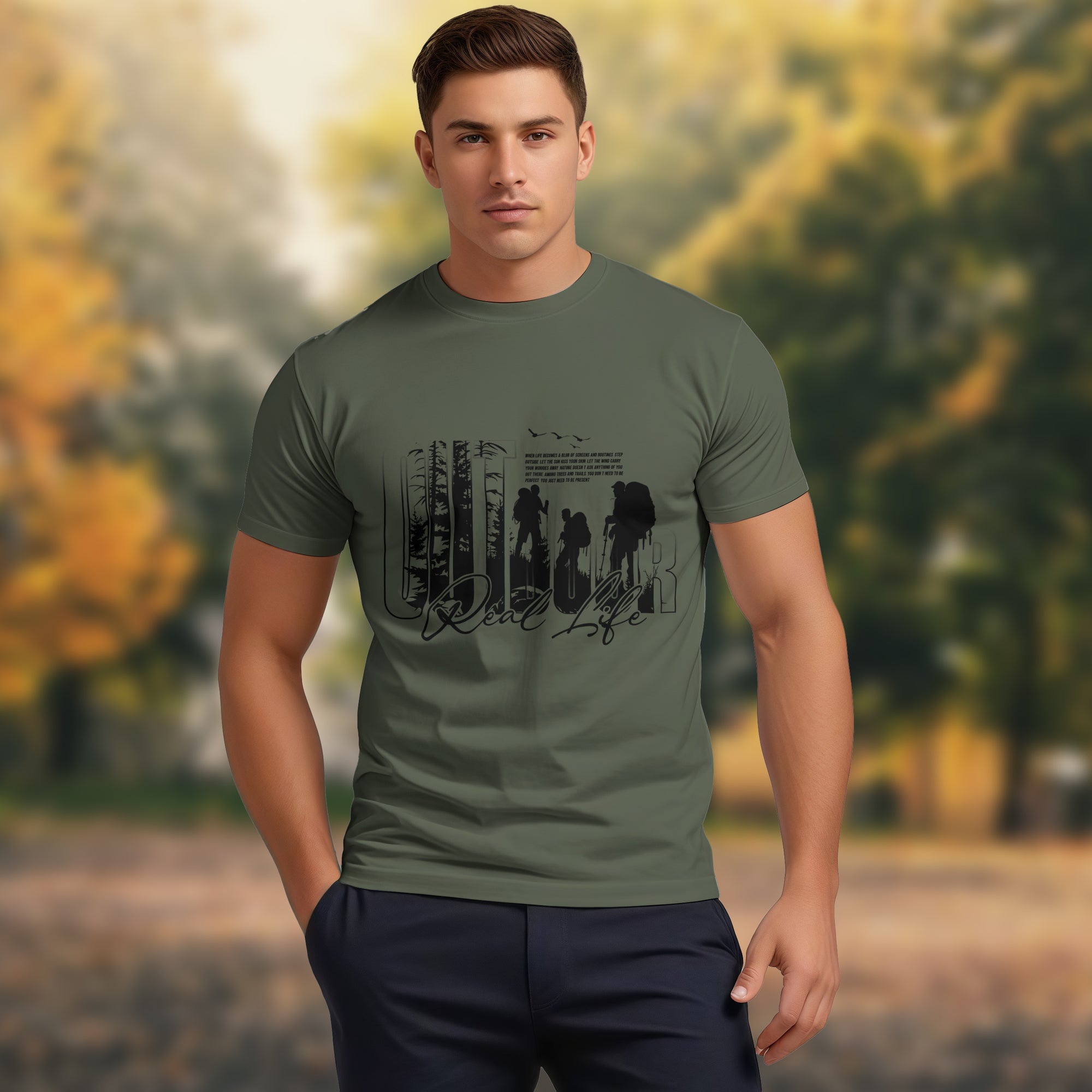 Get Real - Go Outside 2D T-Shirt