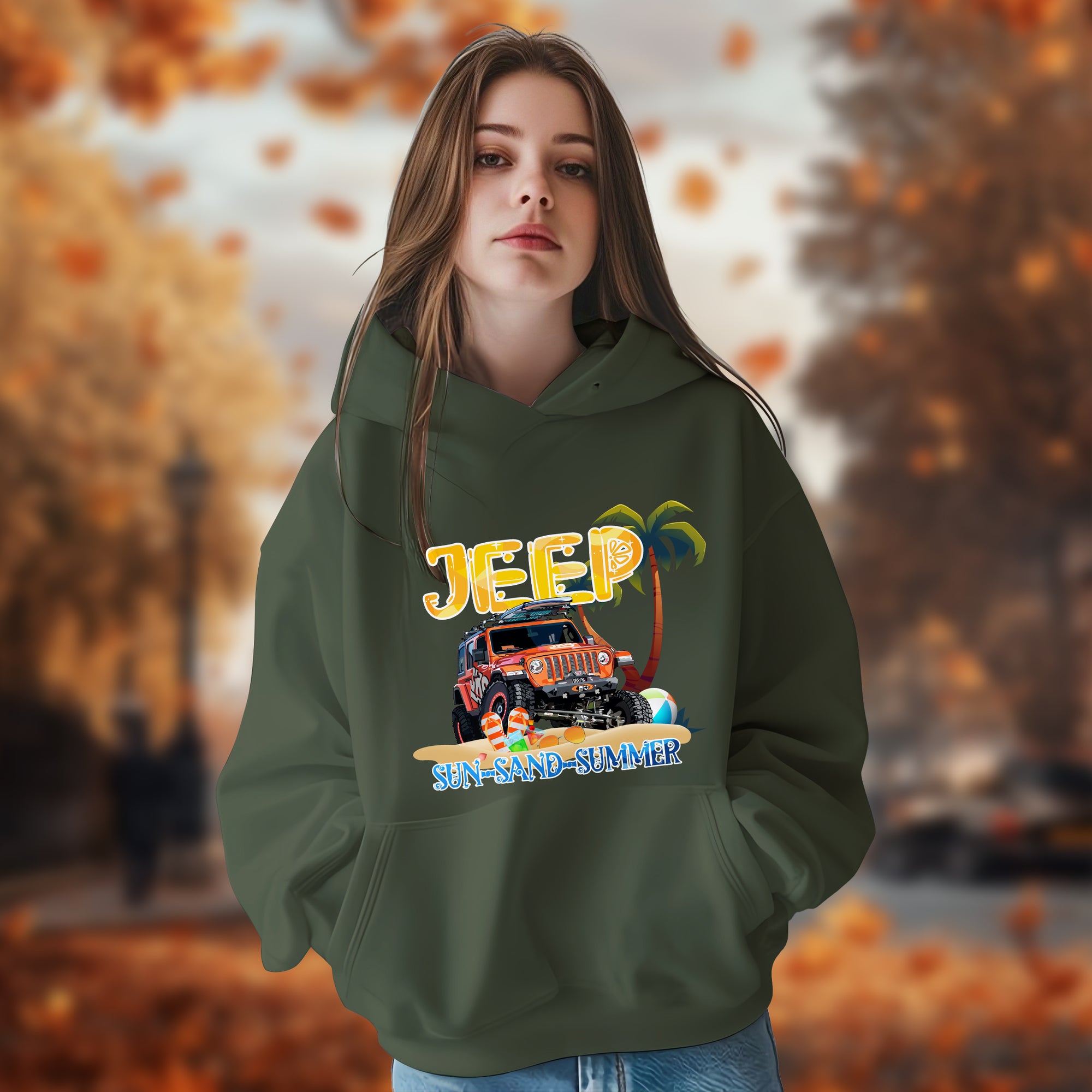Sun-Sand-Summer Jeep - 2D Hoodie For Men/Women - TH02