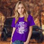 Keep Calm And Love Your Dog - 2D T-Shirt For Men/Women - TH02