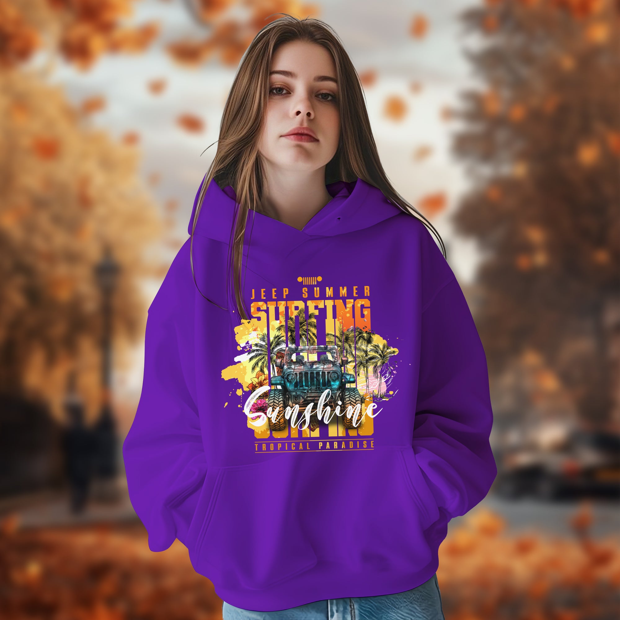 Sunshine Jeep Escape - 2D Hoodie For Men/Women - TH02
