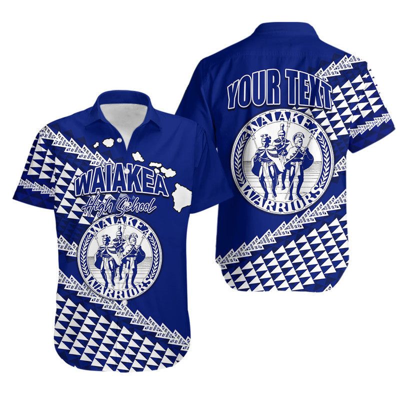 Personalised - Hawaii Waiakea High School Map Style Hawaiian Shirt Unisex