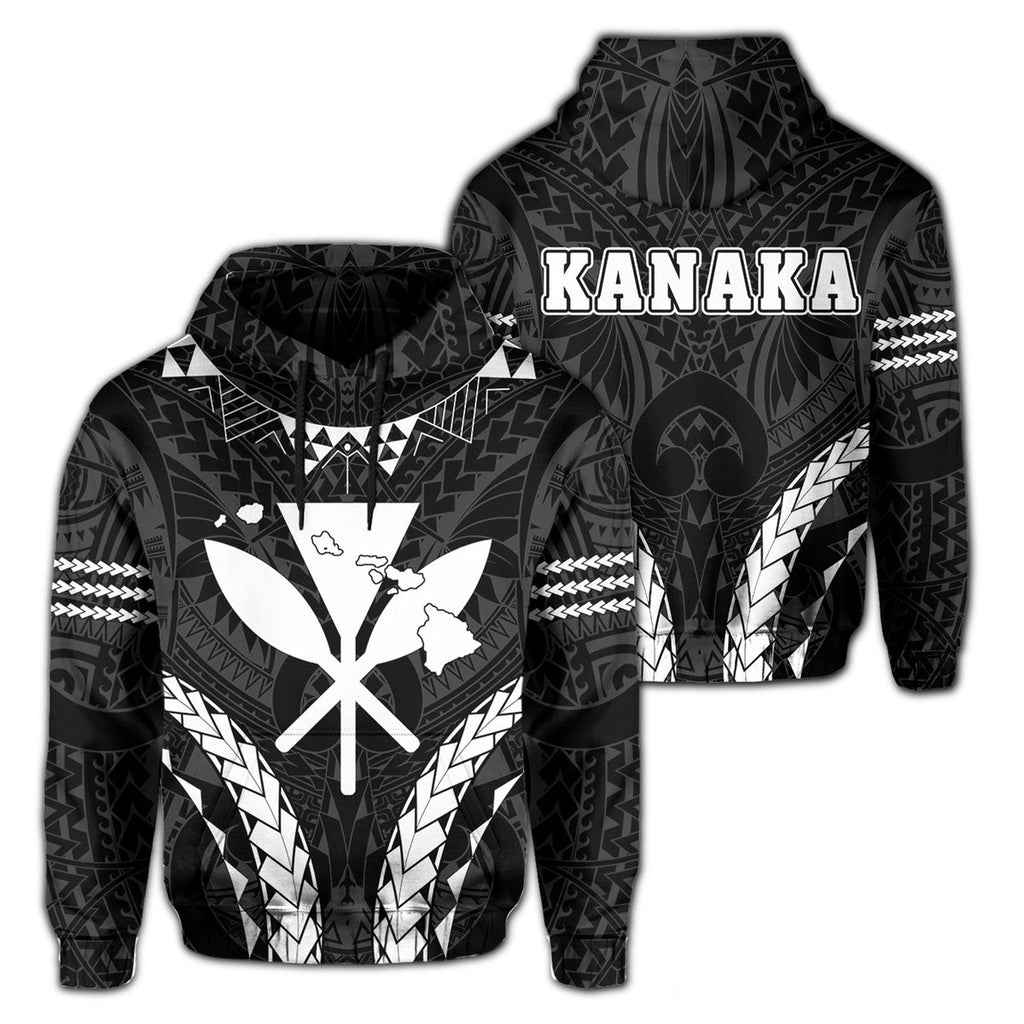 Hawaii Kakau Kanaka Map Hawaii Sport Style Hoodie Unisex
