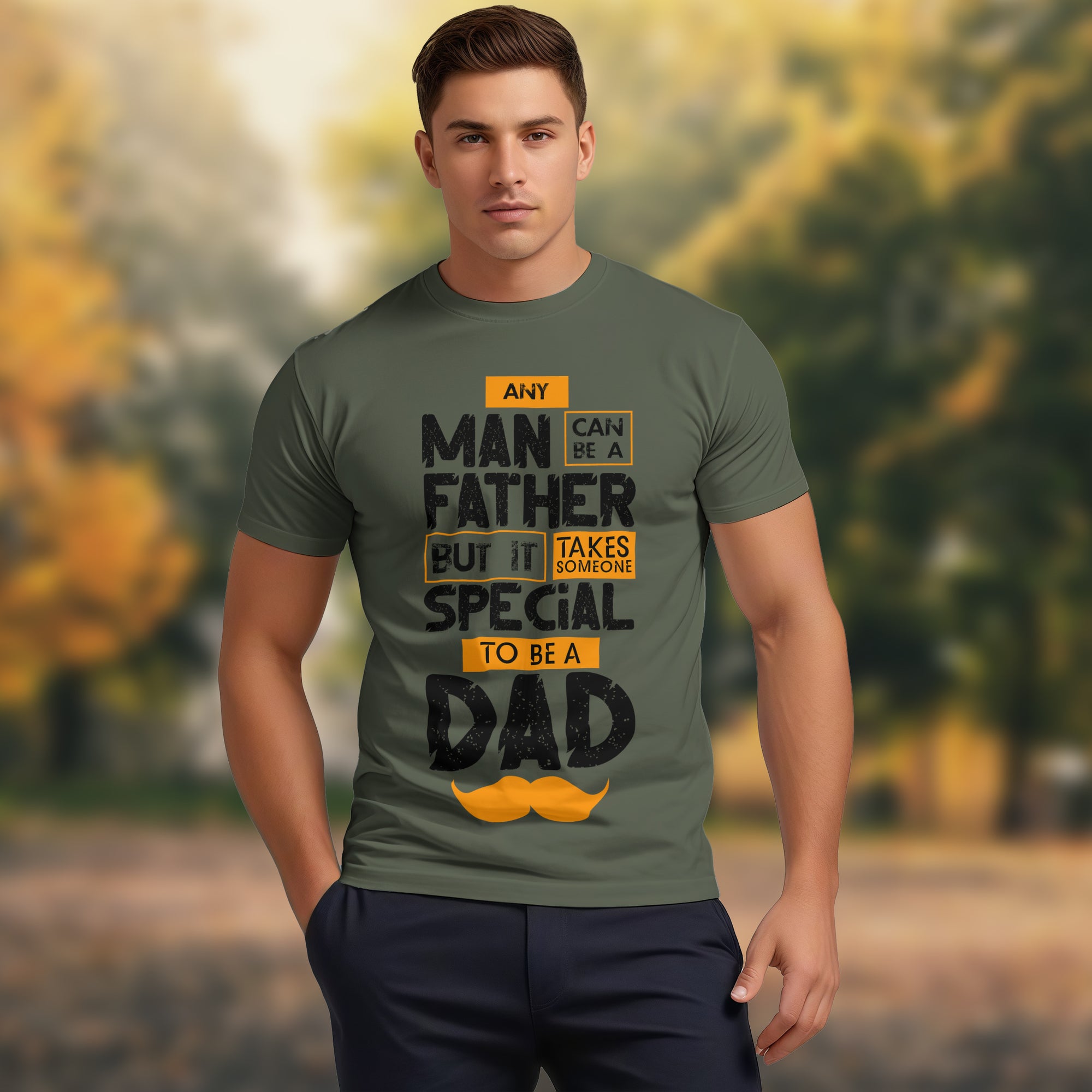 Any Man Can Be A Father - 2D T-Shirt For Men/Women - TH02