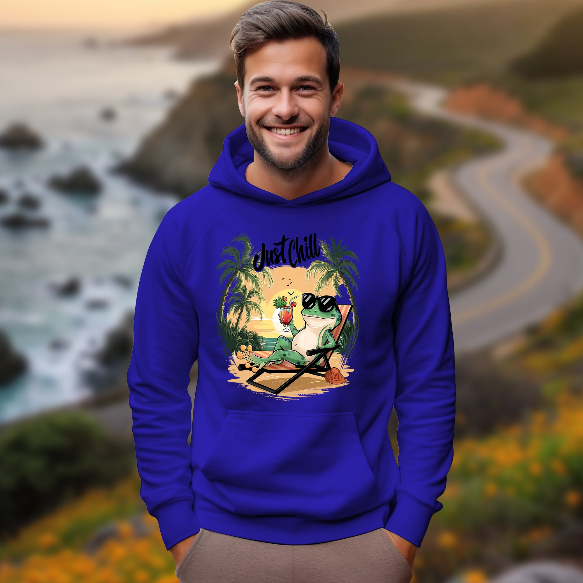 Just Chill With Frog - 2D Hoodie For Men/Women - TH02