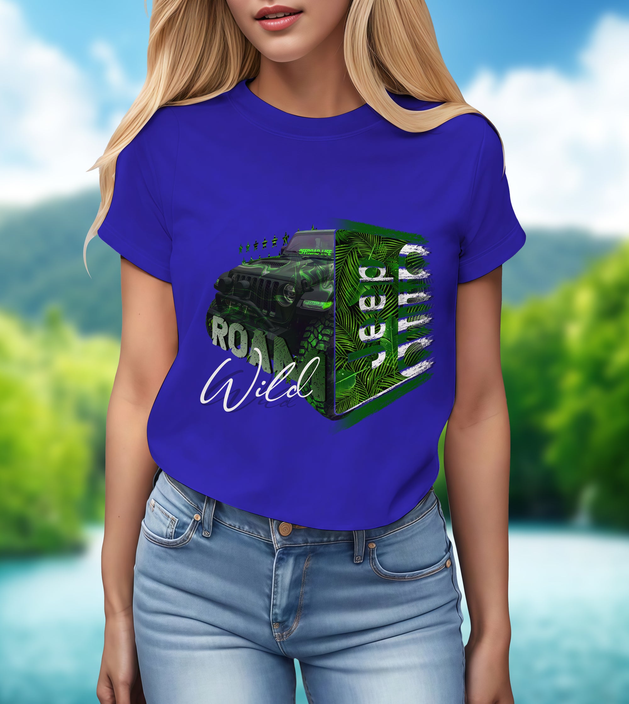 Roam Wild Jeep Life - 2D T-Shirt for Men/Women - TH02