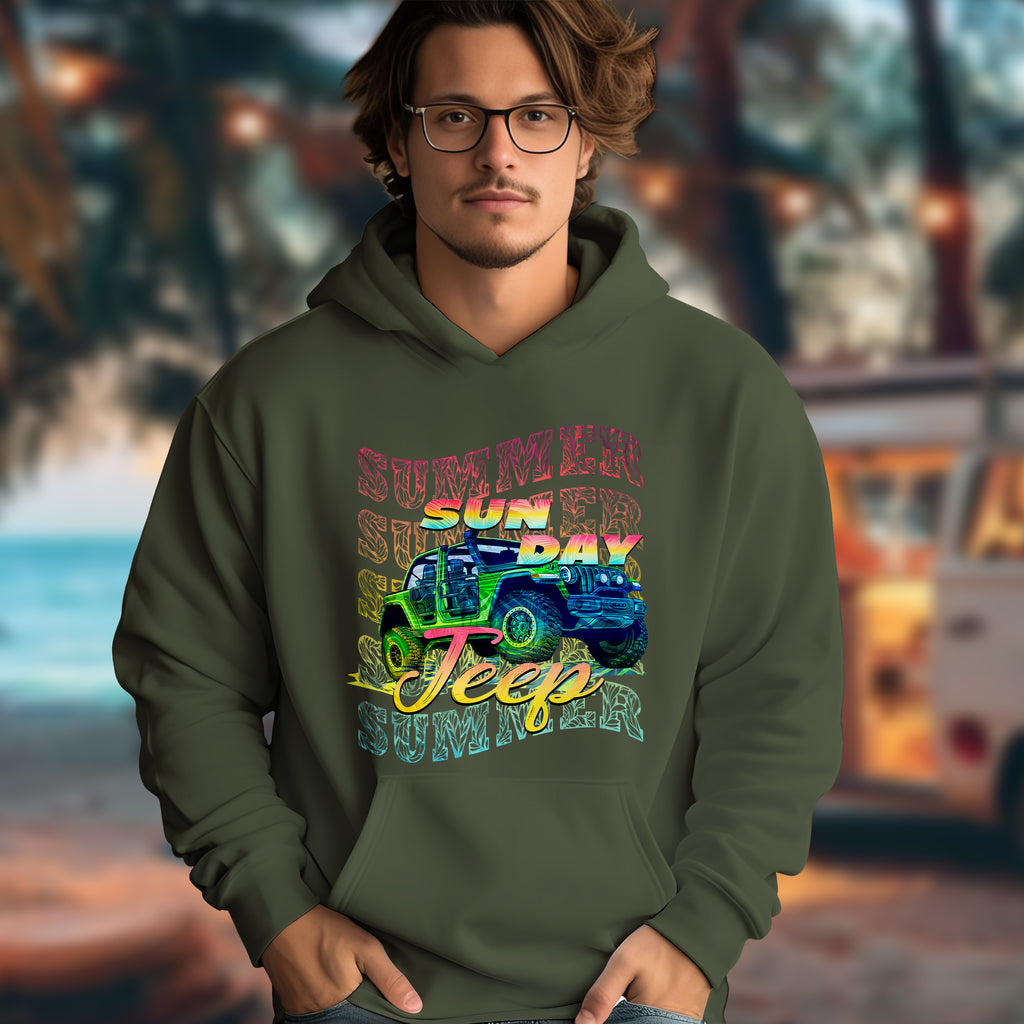 Jeep With Sunday - 2D Hoodie For Men/Women - TH02