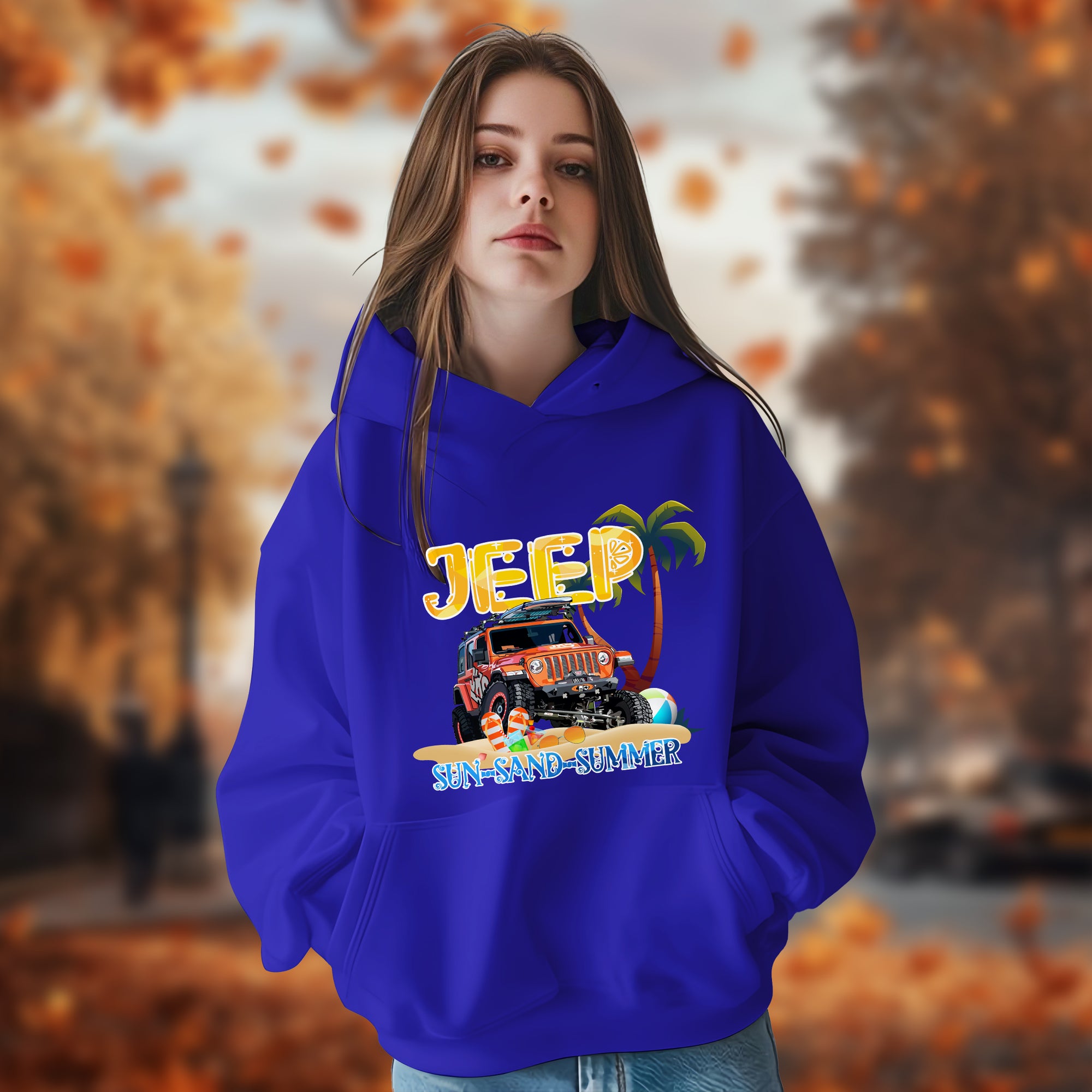 Sun-Sand-Summer Jeep - 2D Hoodie For Men/Women - TH02