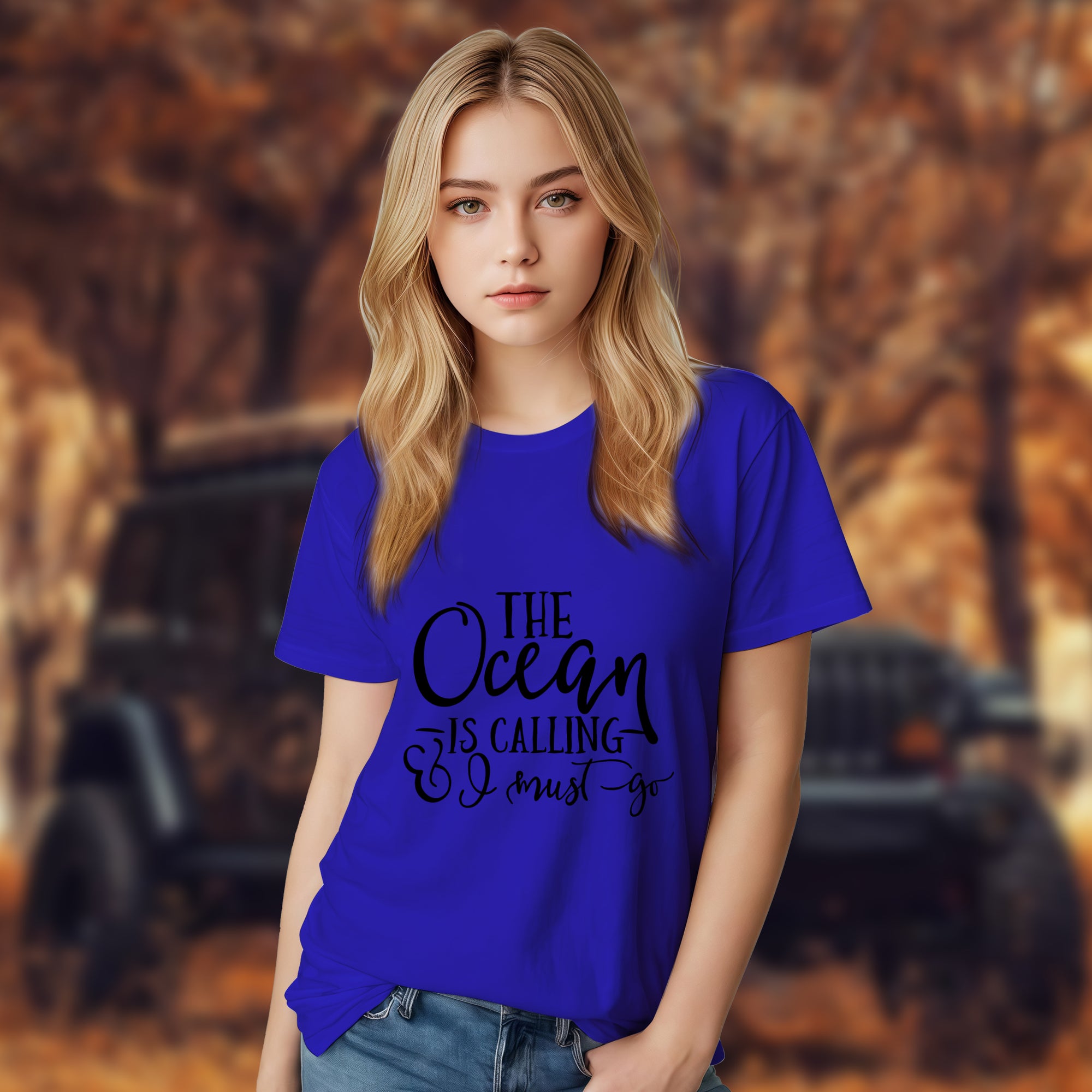The Ocean Is Calling I Must Go - 2D T-Shirt For Men/Women - TH02