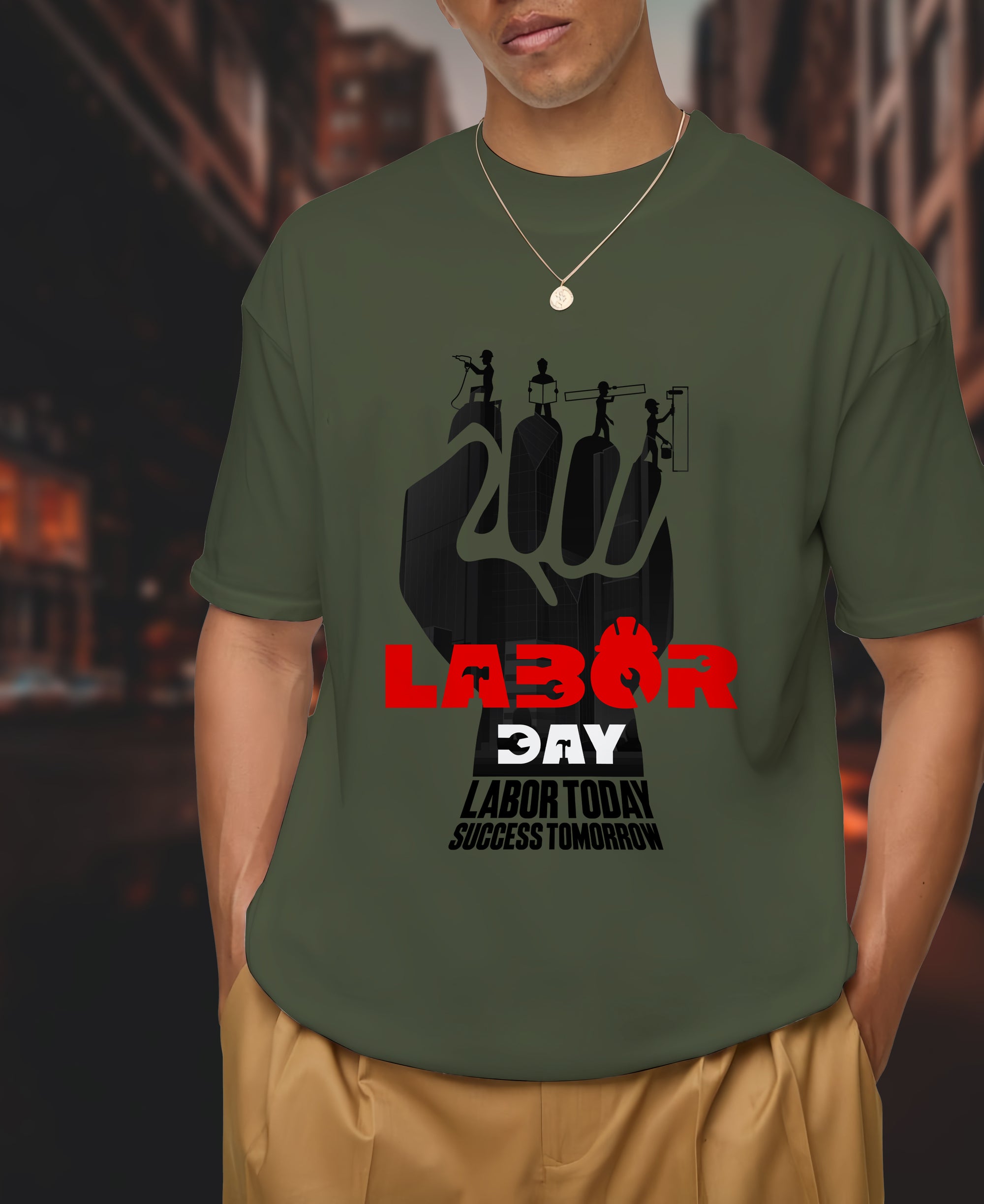 Labor Today - Succsess Tomorrow - 2D T-Shirt - TH02