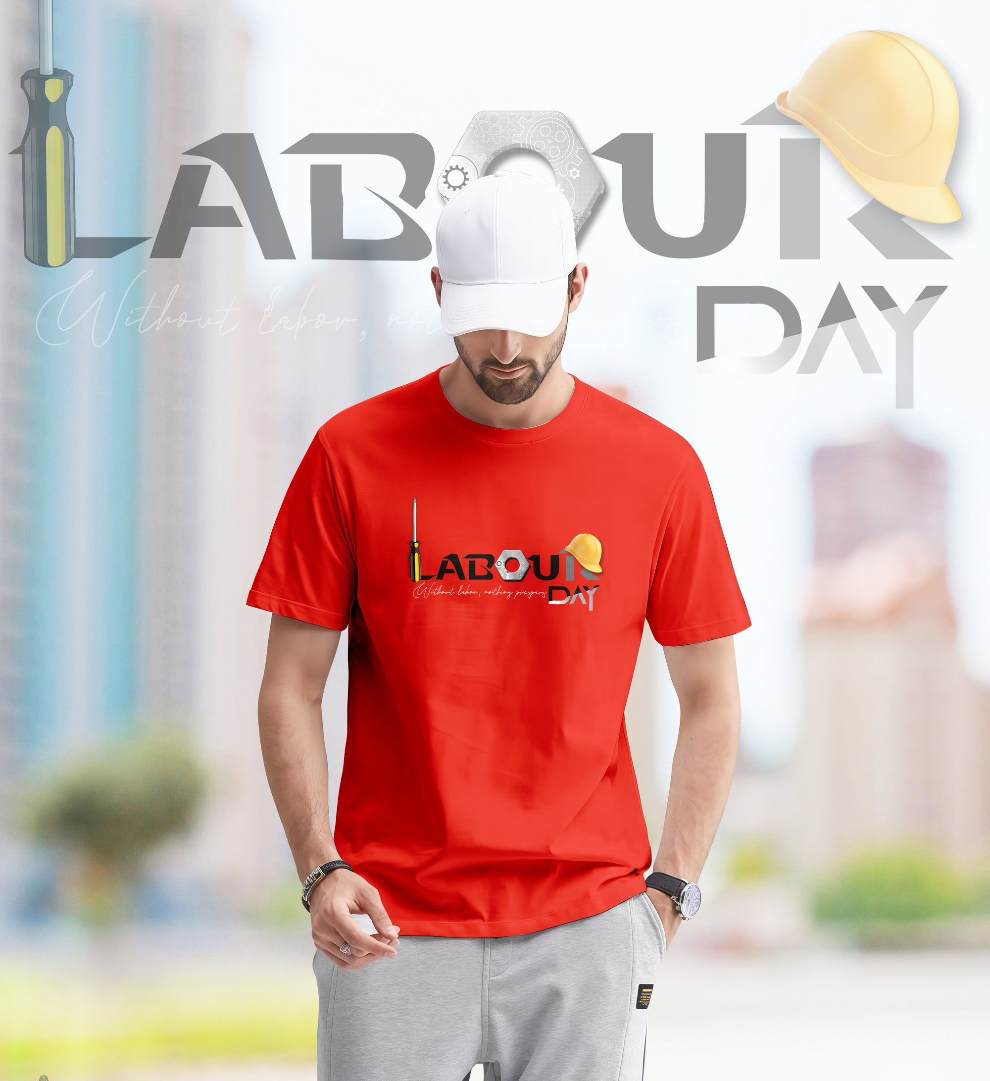 Hard Work Pays Off – Labour Day 2D T-Shirt - TH02
