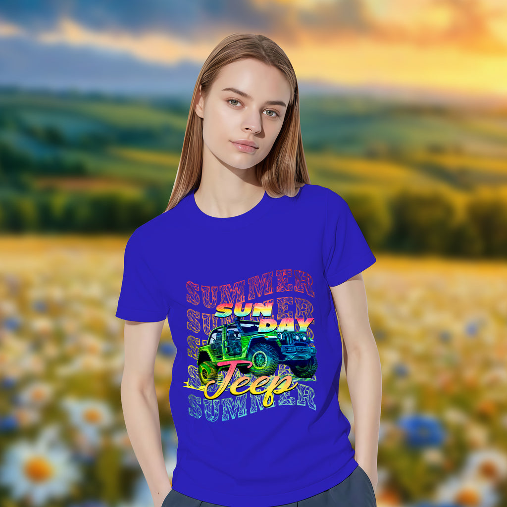 Jeep With Sunday - 2D T-Shirt For Men/Women - TH02