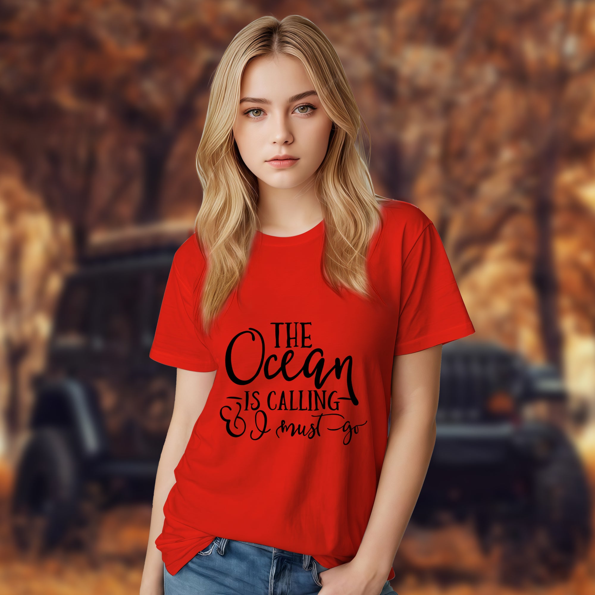 The Ocean Is Calling I Must Go - 2D T-Shirt For Men/Women - TH02