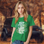 Keep Calm And Love Your Dog - 2D T-Shirt For Men/Women - TH02