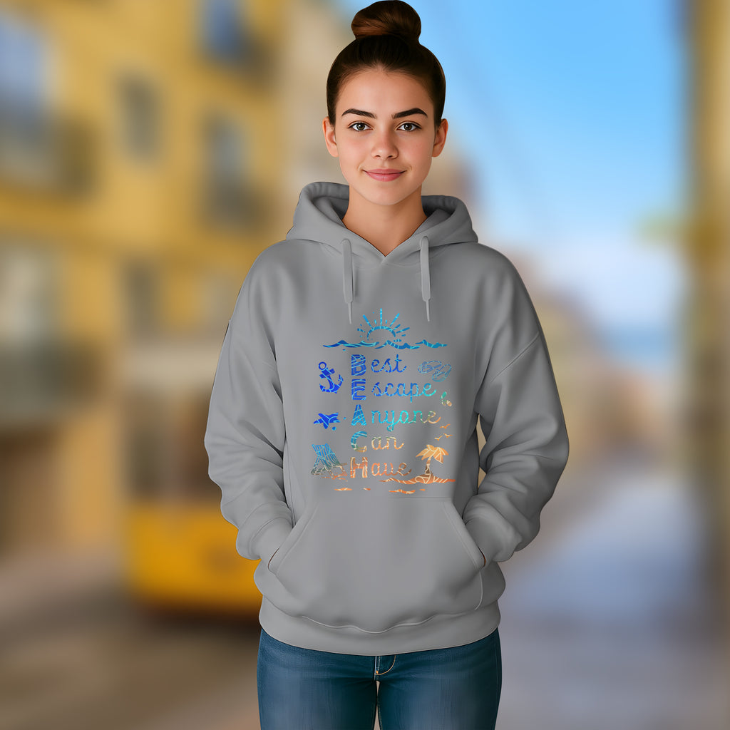 BEACH - Best Escape Anyone Can Have - 2D Hoodie For Men/Women - TH02