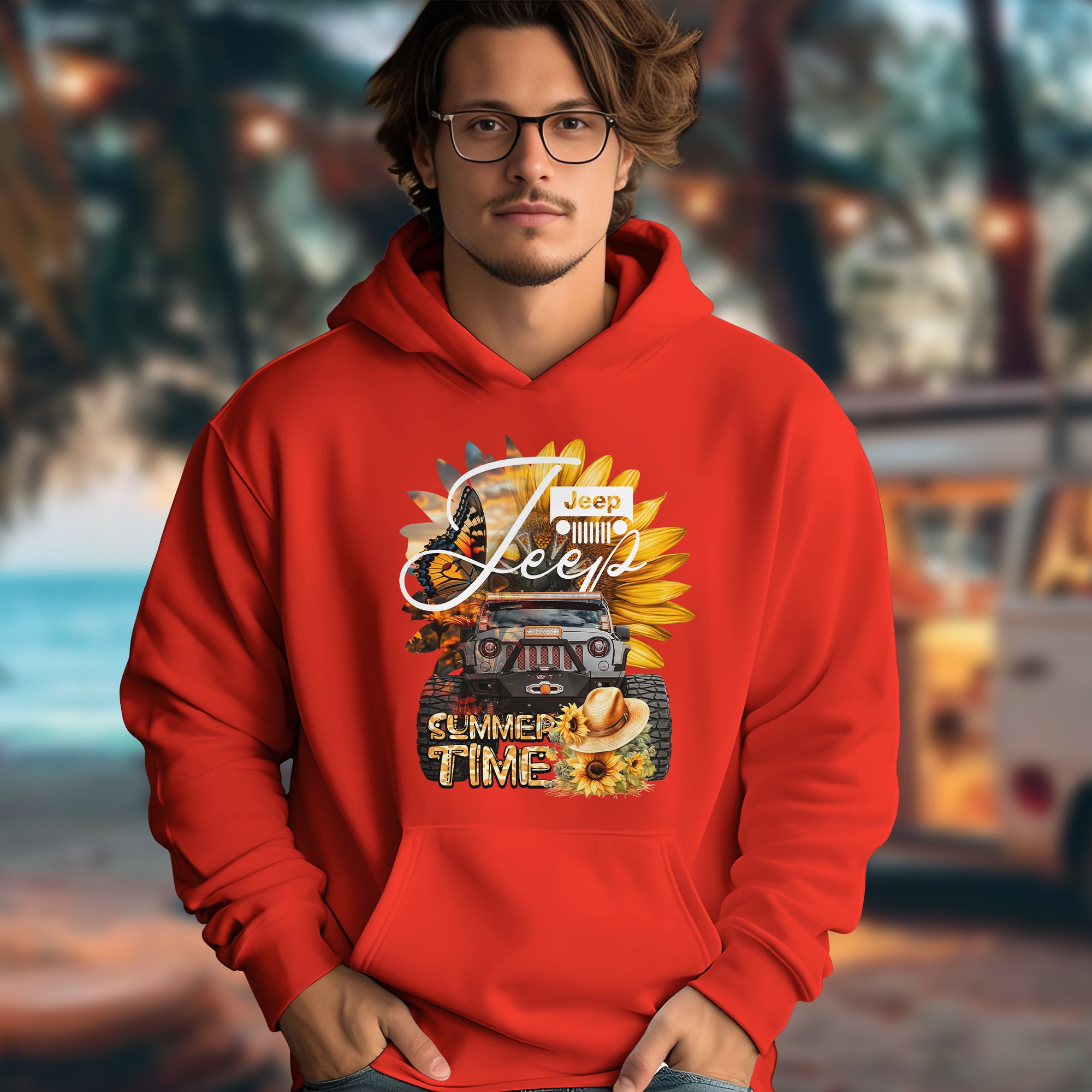 Summer Time Jeep - 2D Hoodie For Men/Women - TH02