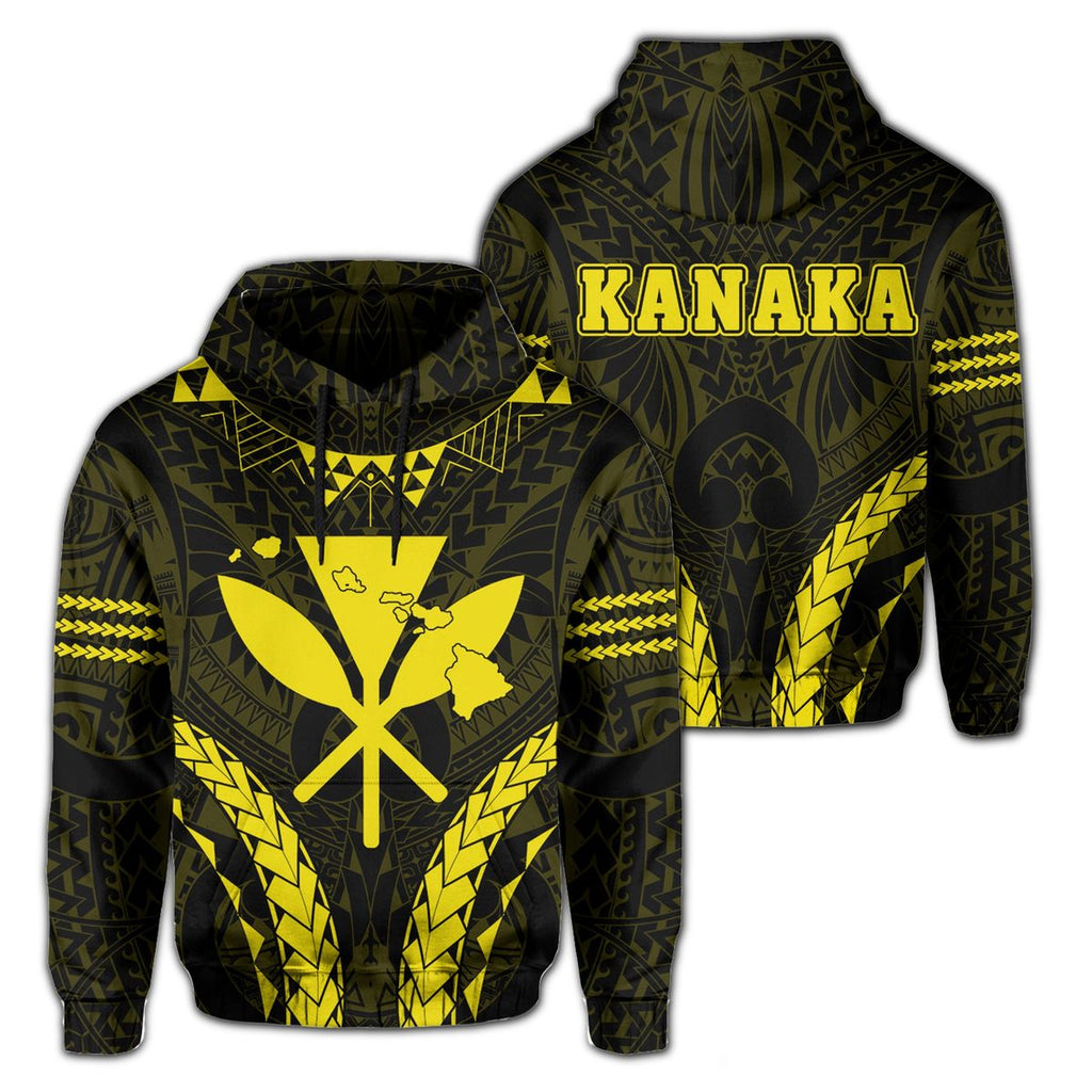 Hawaii Kakau Kanaka Map Hawaii Sport Style Hoodie Unisex