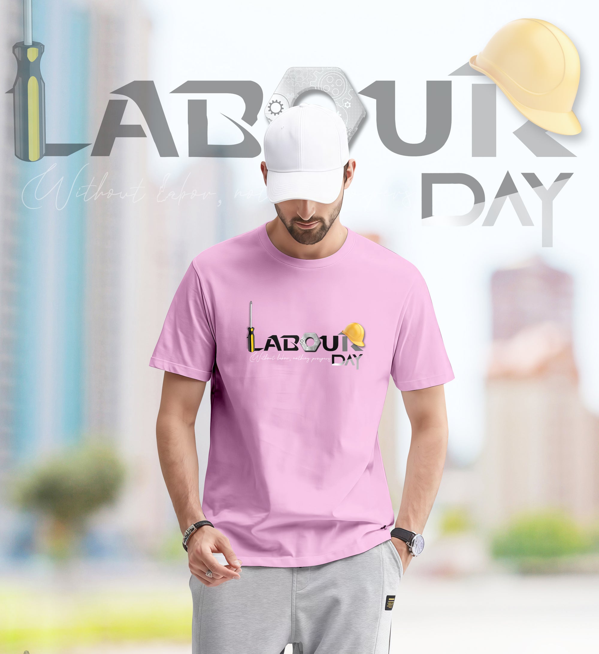 Hard Work Pays Off – Labour Day 2D T-Shirt - TH02
