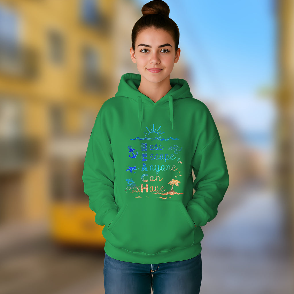 BEACH - Best Escape Anyone Can Have - 2D Hoodie For Men/Women - TH02