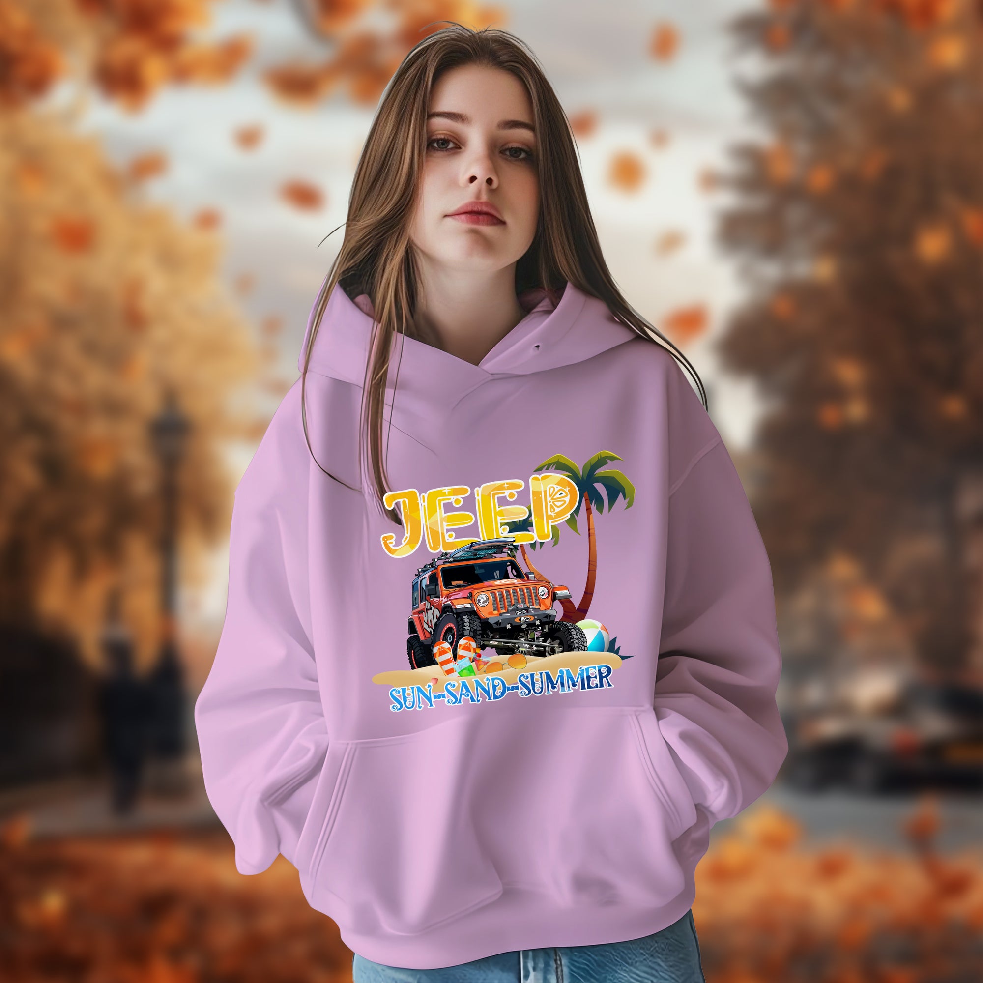 Sun-Sand-Summer Jeep - 2D Hoodie For Men/Women - TH02