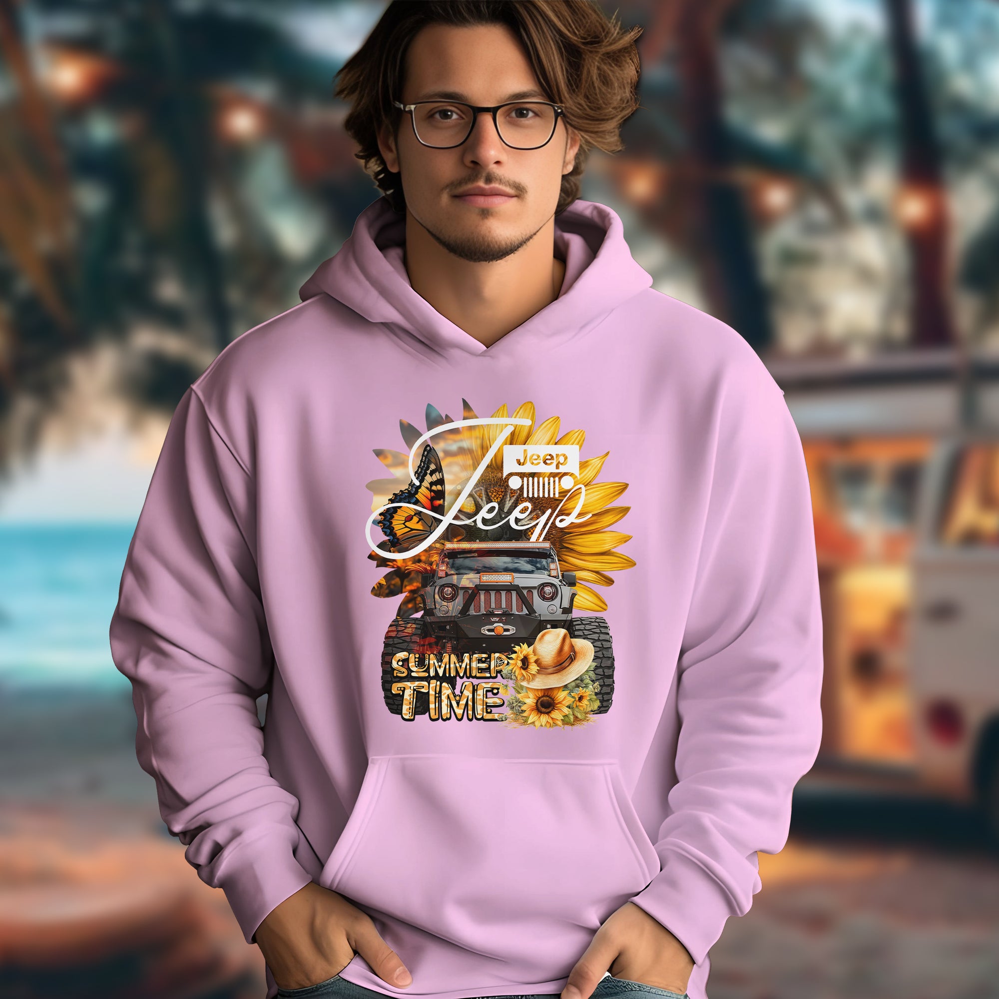 Summer Time Jeep - 2D Hoodie For Men/Women - TH02