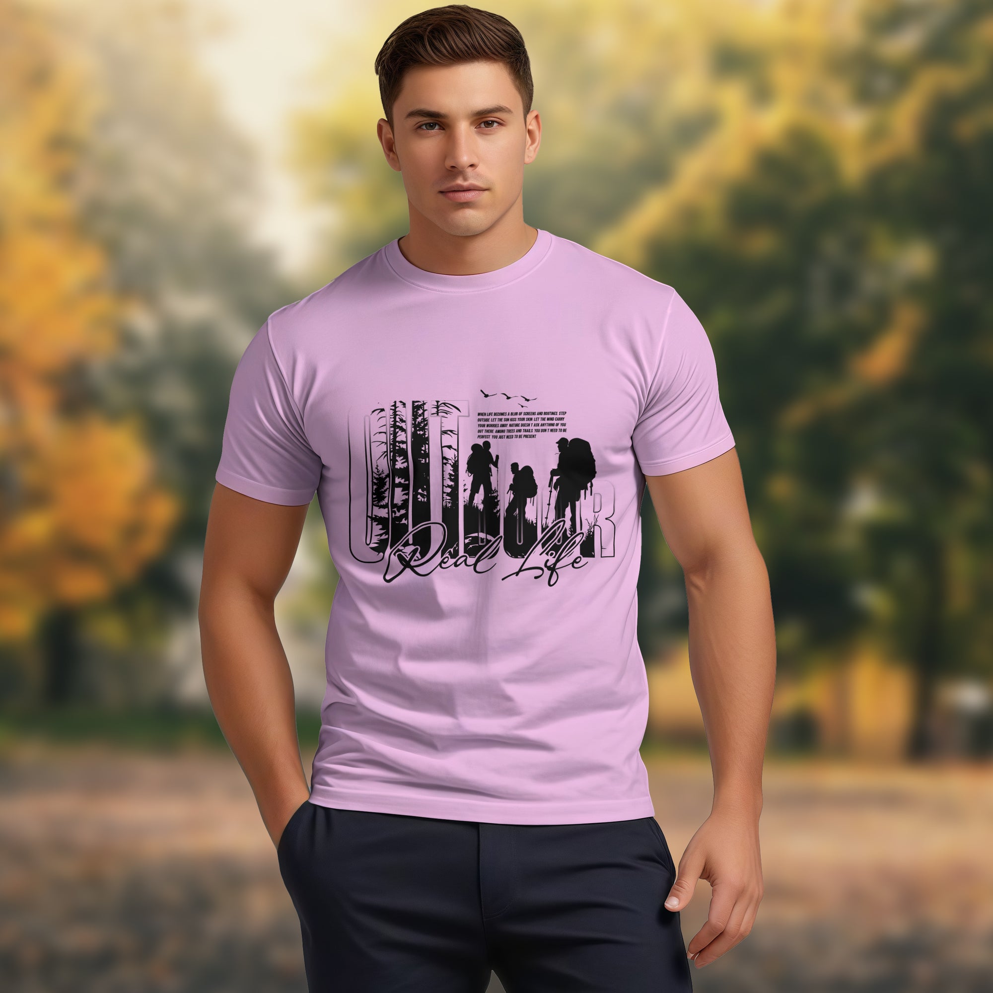 Get Real - Go Outside 2D T-Shirt