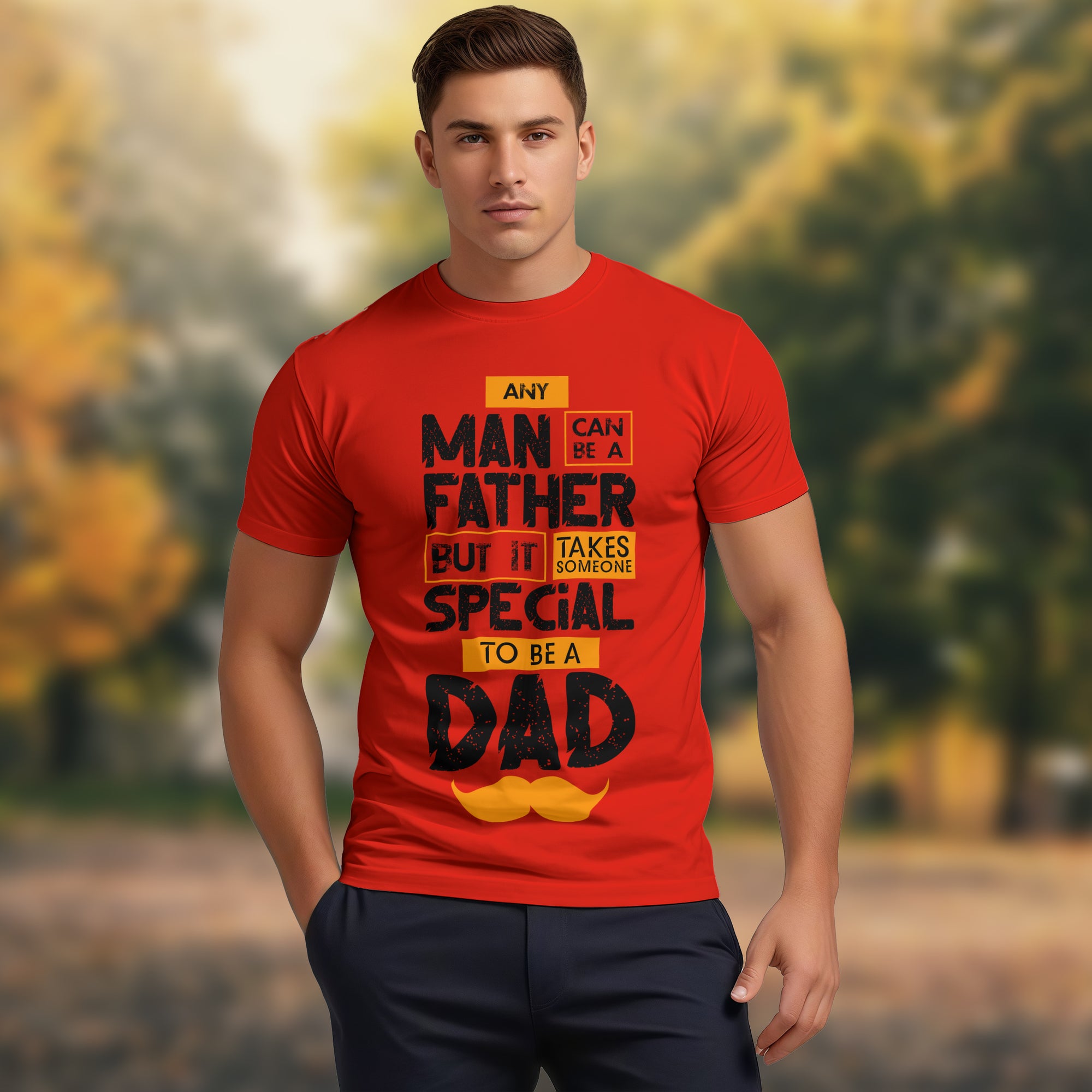 Any Man Can Be A Father - 2D T-Shirt For Men/Women - TH02