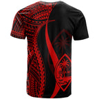 Personalised - Guam Polynesian Tentacle Tribal Pattern T-shirt Unisex