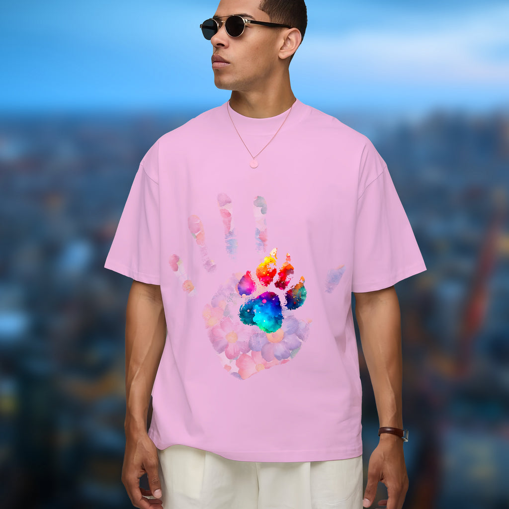 Side by Side – Hand & Paw - 2D T-Shirt For Men/Women - TH02