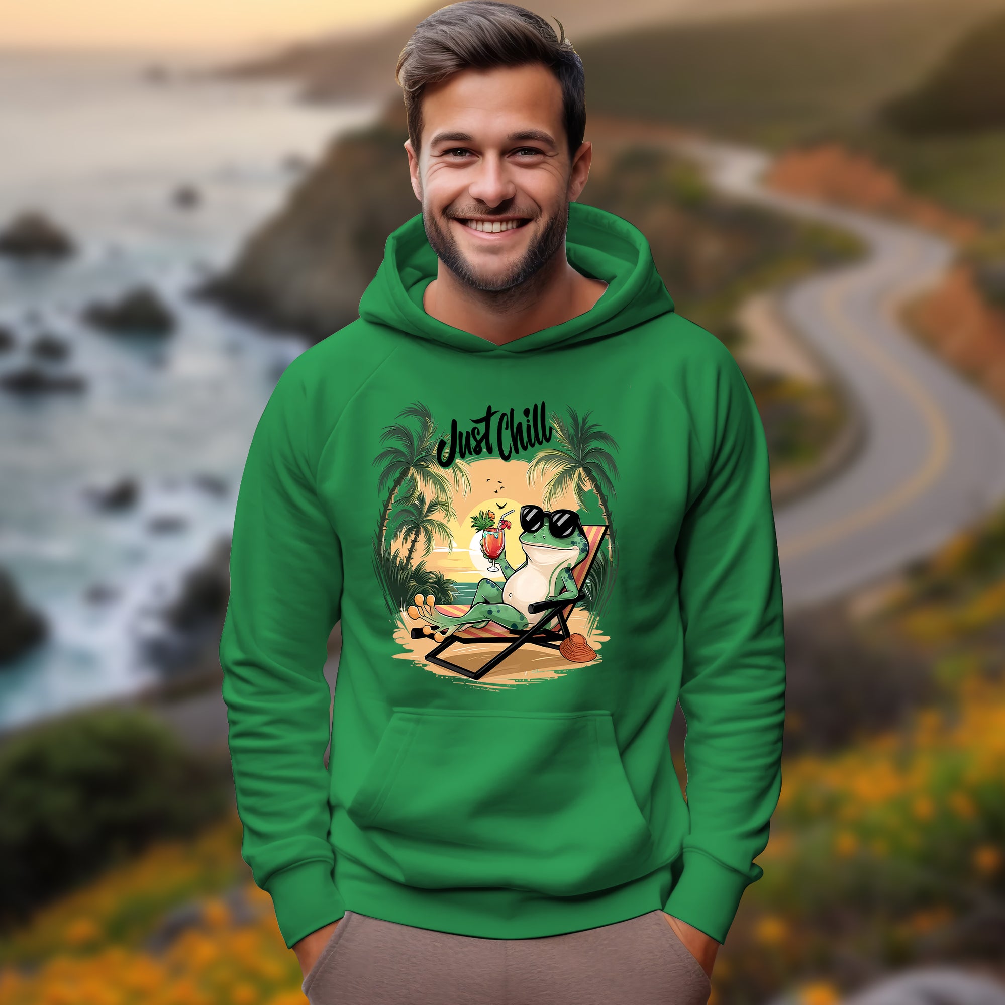 Just Chill With Frog - 2D Hoodie For Men/Women - TH02