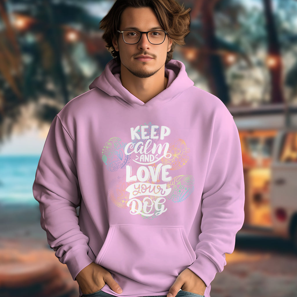 Keep Calm And Love Your Dog - 2D Hoodie For Men/Women - TH02