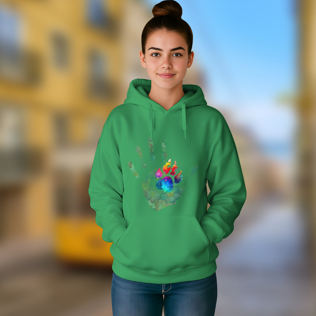 Side by Side – Hand & Paw - 2D Hoodie For Men/Women - TH02