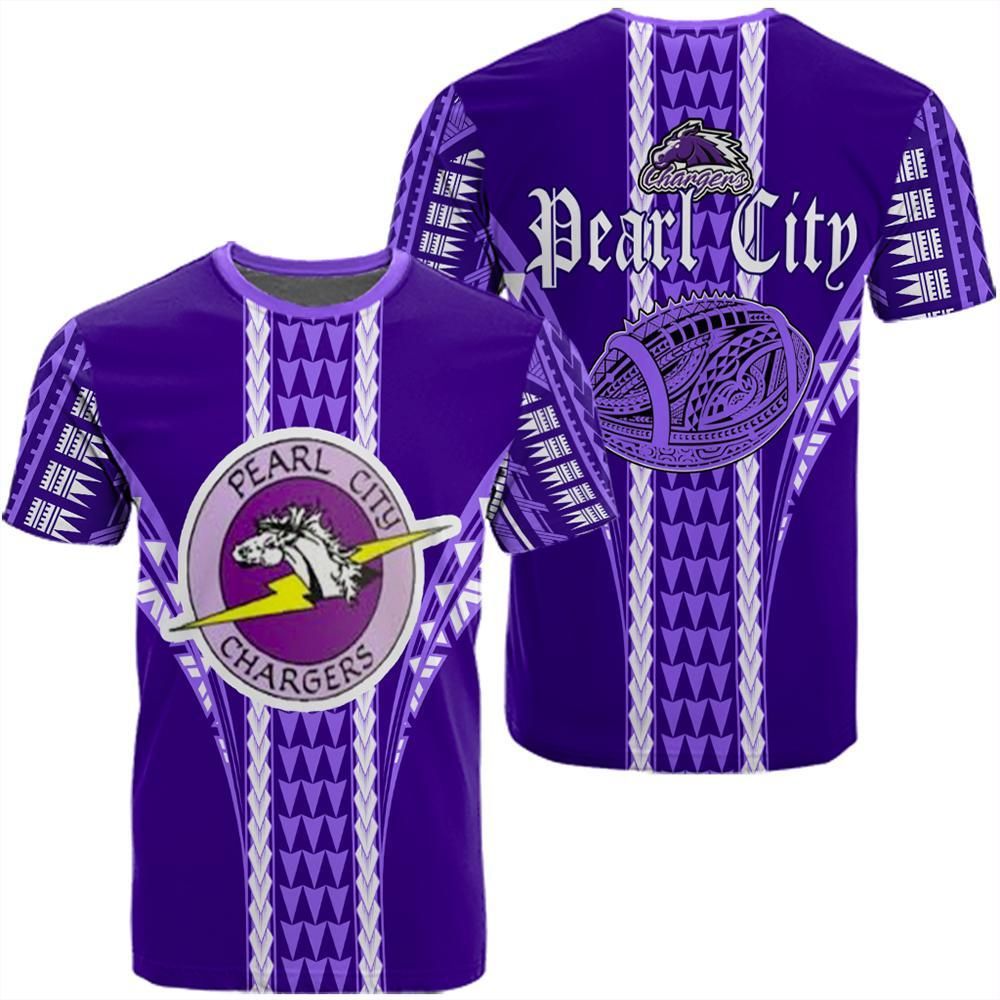 Hawaii Pearl City High Football Jersey T-shirt Unisex