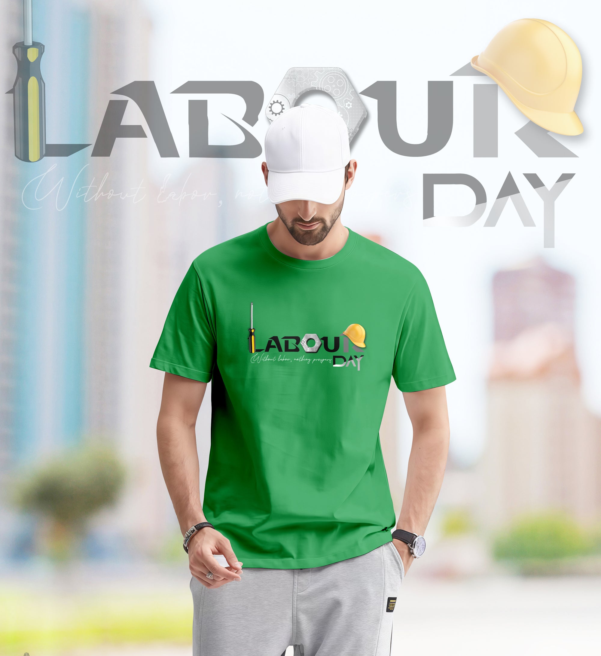 Hard Work Pays Off – Labour Day 2D T-Shirt - TH02